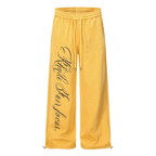 Contrast Letter Print Drawstring Sweatpants - COPPING THREADS - CT Select