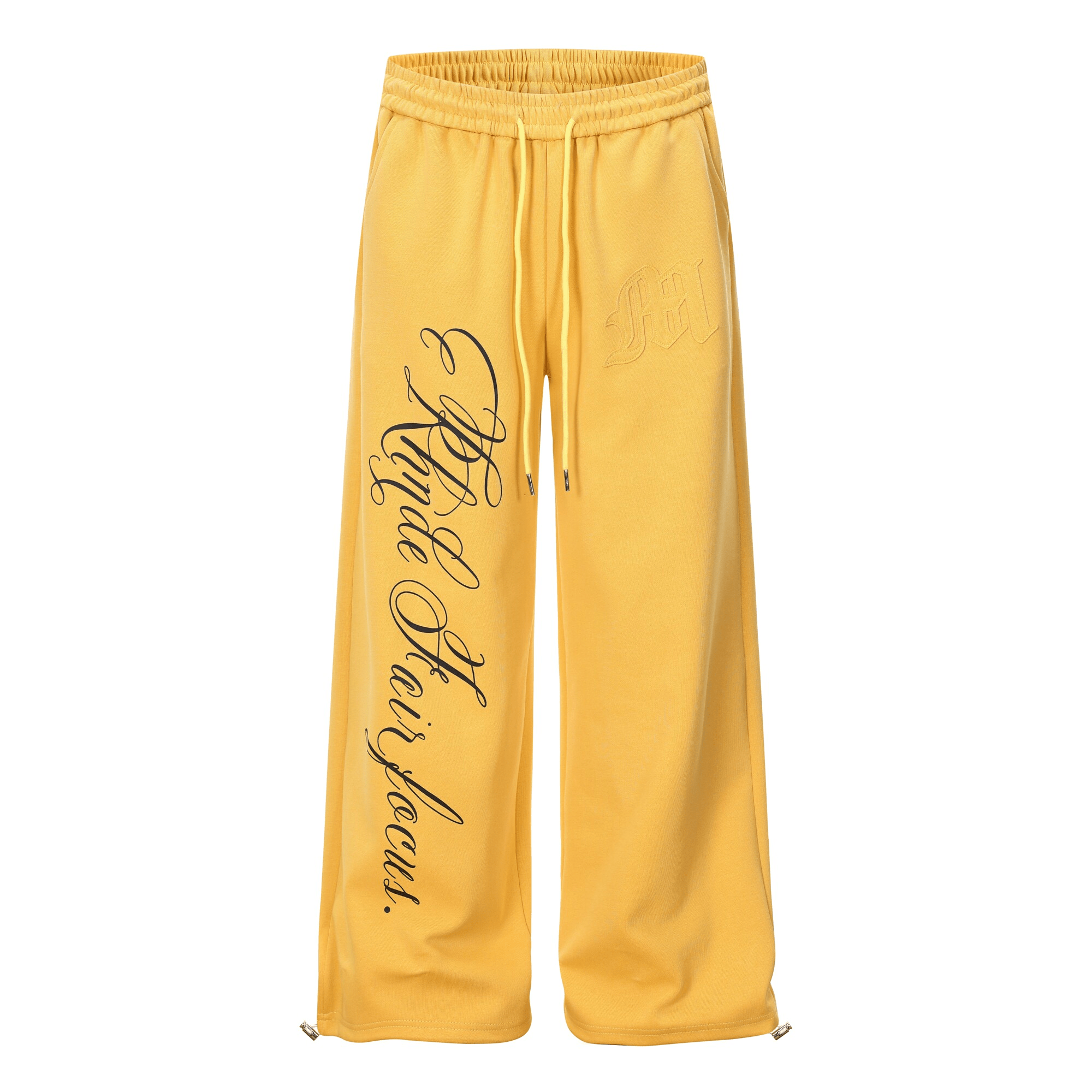 Contrast Letter Print Drawstring Sweatpants - COPPING THREADS - CT Select