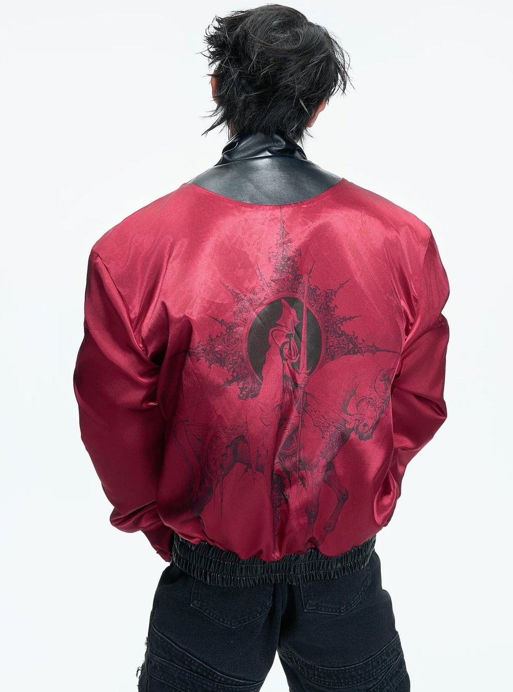 Contrast-Lined Flight-Buckle Jacket - COPPING THREADS - Argue Culture