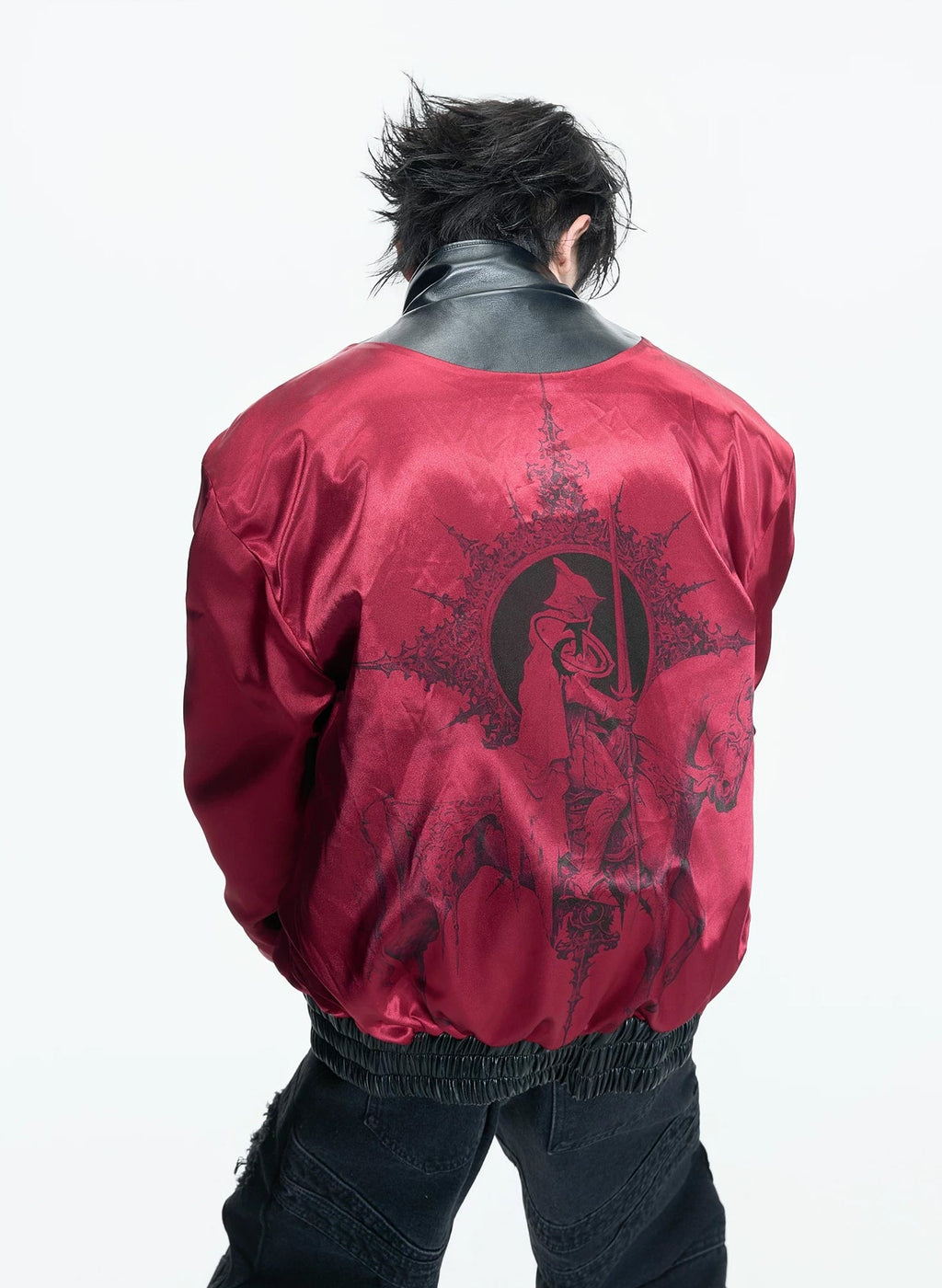 Contrast-Lined Flight-Buckle Jacket - COPPING THREADS - Argue Culture