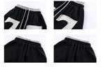 Contrast Patch Embroidered Double Waist Sweatpants - COPPING THREADS - CT Select