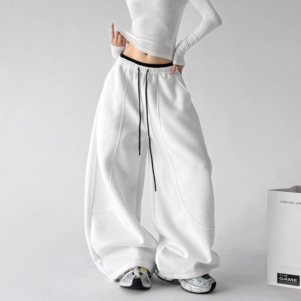 Contrast-Piped Wide-Leg Sweatpants - CT238 - COPPING THREADS - CT ORIGINALS