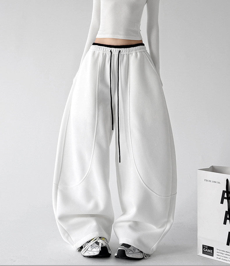 Contrast-Piped Wide-Leg Sweatpants - CT238 - COPPING THREADS - CT ORIGINALS