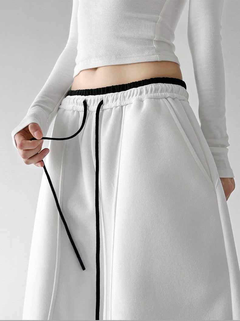 Contrast-Piped Wide-Leg Sweatpants - CT238 - COPPING THREADS - CT ORIGINALS