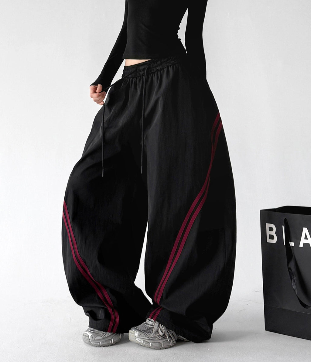 Contrast-Piping Wide-Leg Pants - CT8261 - COPPING THREADS - CT ORIGINALS