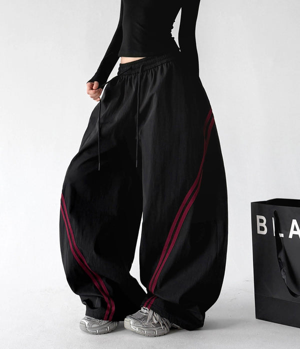Contrast-Piping Wide-Leg Pants - CT8261 - COPPING THREADS - CT ORIGINALS