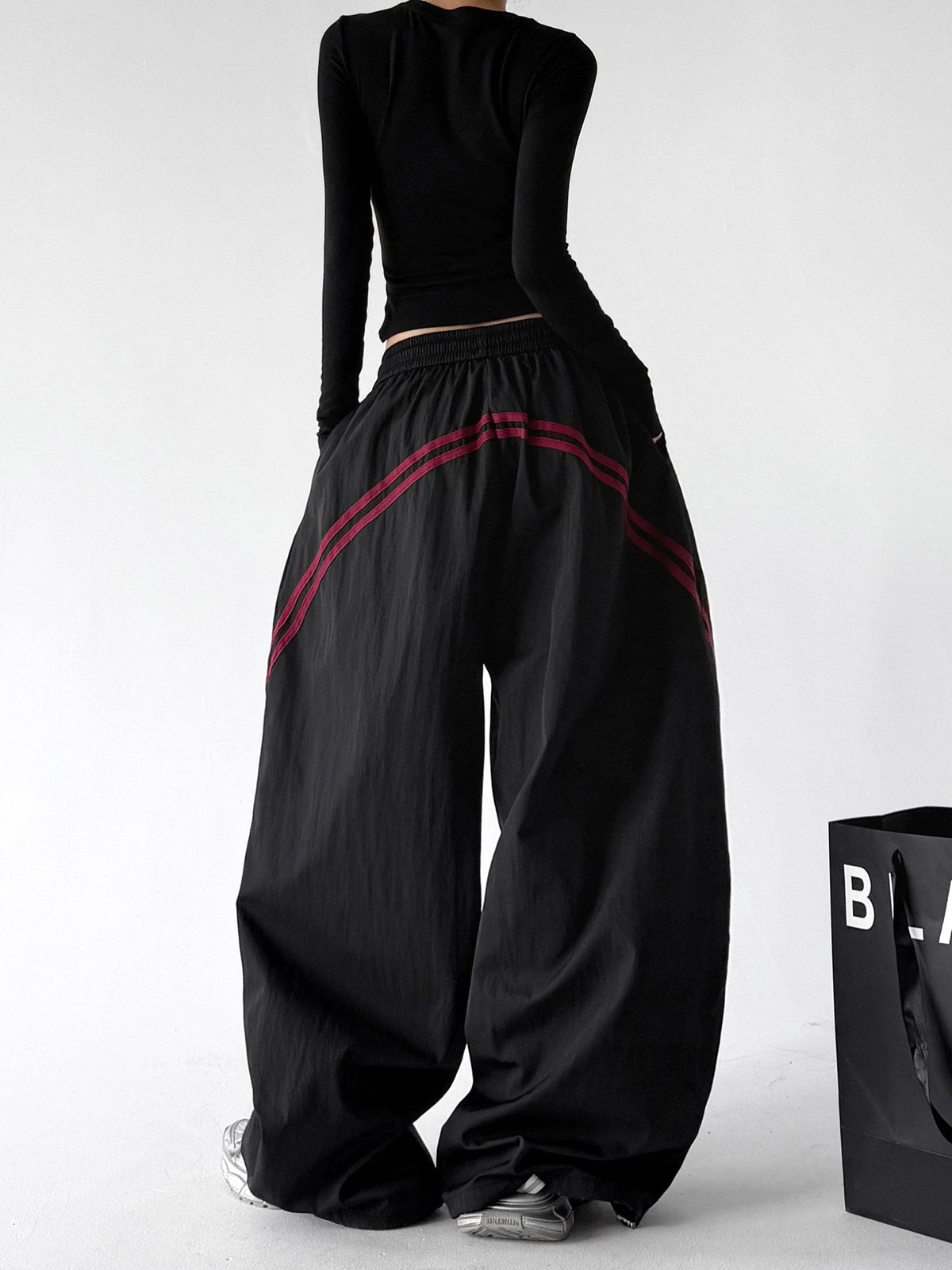 Contrast-Piping Wide-Leg Pants - CT8261 - COPPING THREADS - CT ORIGINALS
