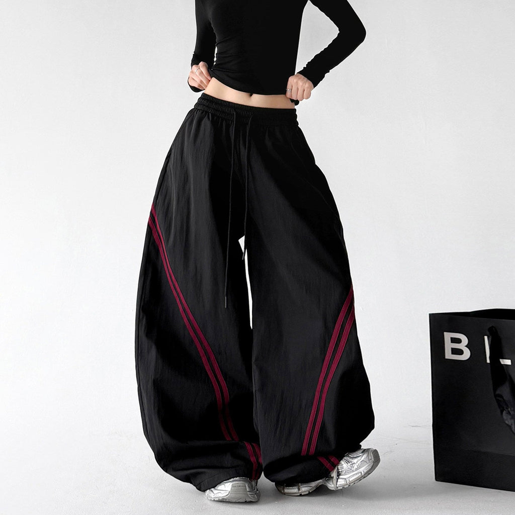 Contrast-Piping Wide-Leg Pants - CT8261 - COPPING THREADS - CT ORIGINALS