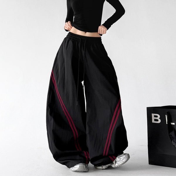 Contrast-Piping Wide-Leg Pants - CT8261 - COPPING THREADS - CT ORIGINALS