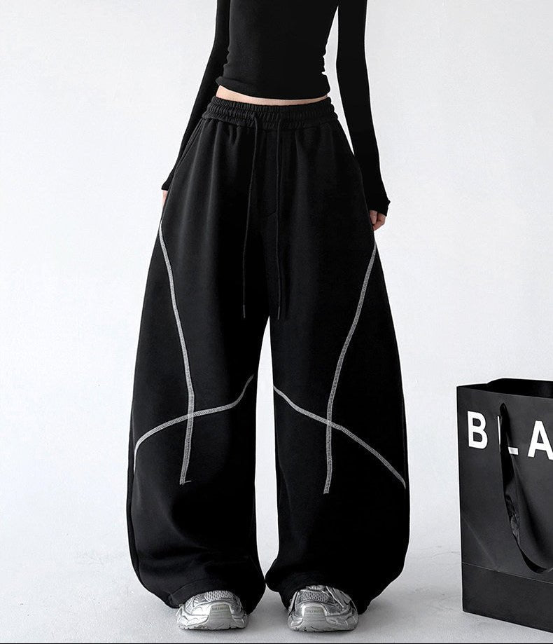Contrast-Seam Balloon Sweatpants - CT8581 - COPPING THREADS - CT ORIGINALS