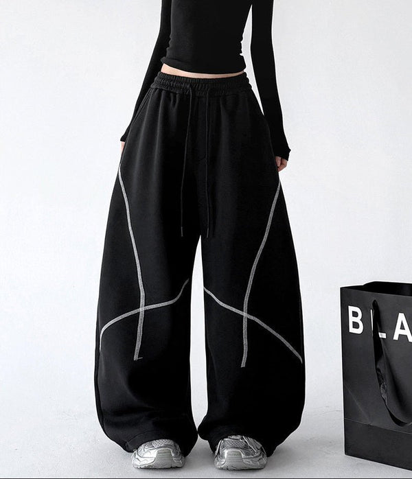 Contrast-Seam Balloon Sweatpants - CT8581 - COPPING THREADS - CT ORIGINALS