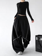 Contrast-Seam Balloon Sweatpants - CT8581 - COPPING THREADS - CT ORIGINALS