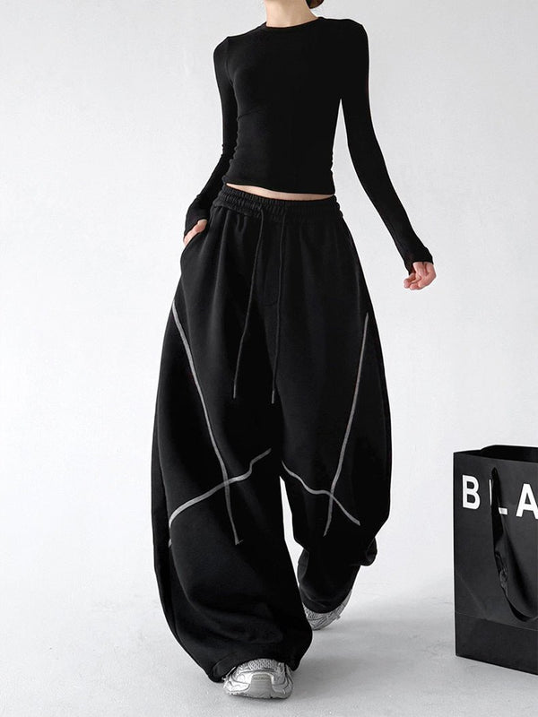 Contrast-Seam Balloon Sweatpants - CT8581 - COPPING THREADS - CT ORIGINALS