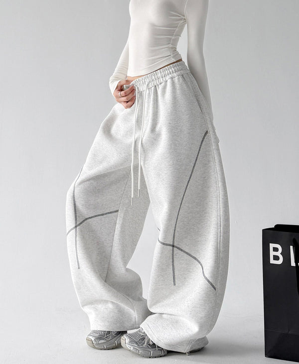 Contrast-Seam Balloon Sweatpants - CT8581 - COPPING THREADS - CT ORIGINALS