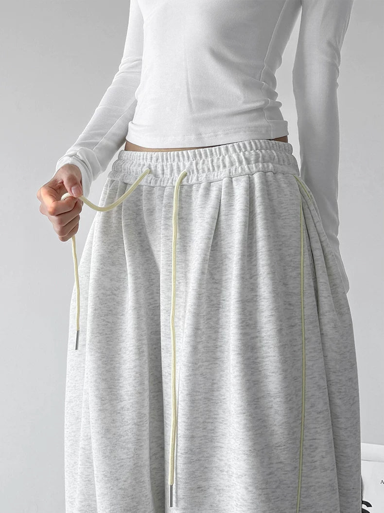 Contrast-Seam Wide-Leg Sweatpants - COPPING THREADS - CT ORIGINALS
