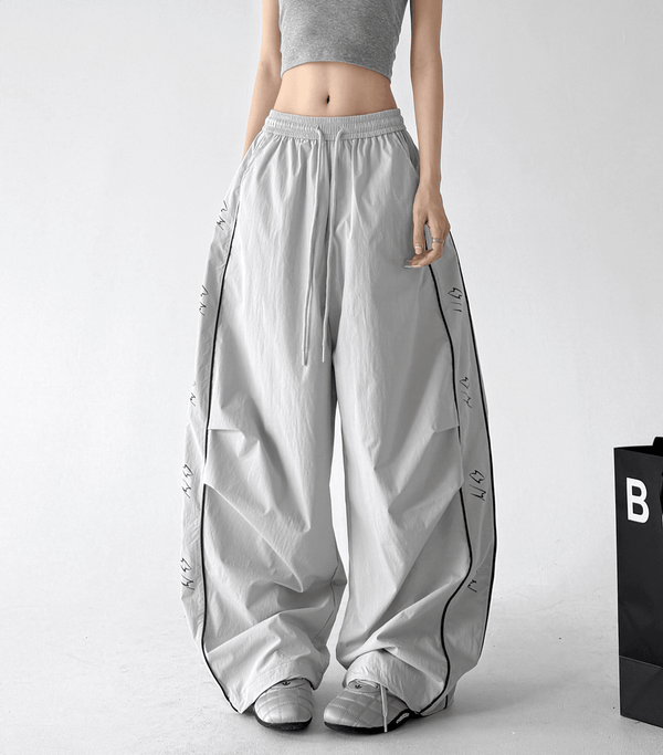 Contrast Side Piping Parachute Pants - CT6228 - COPPING THREADS - CT Select