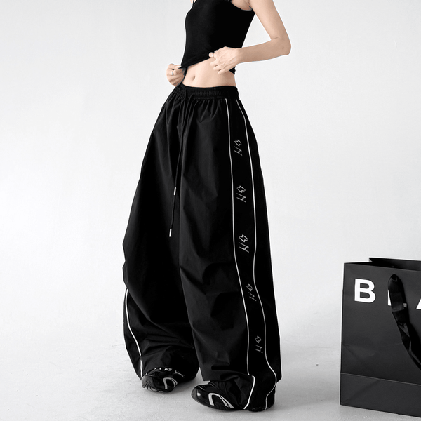 Contrast Side Piping Parachute Pants - CT6228 - COPPING THREADS - CT Select