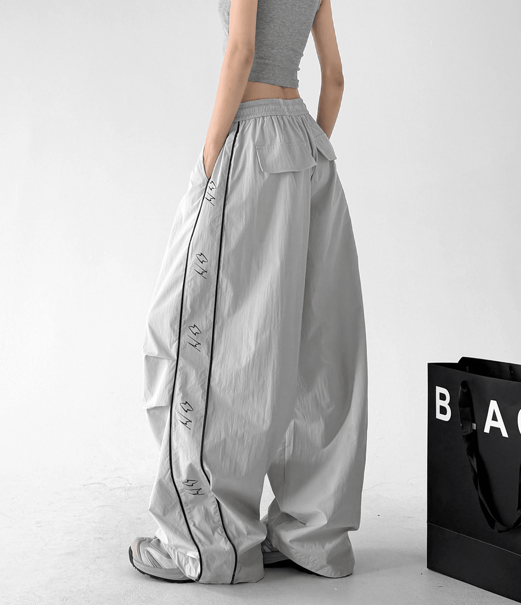 Contrast Side Piping Parachute Pants - CT6228 - COPPING THREADS - CT Select