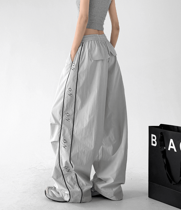 Contrast Side Piping Parachute Pants - CT6228 - COPPING THREADS - CT Select