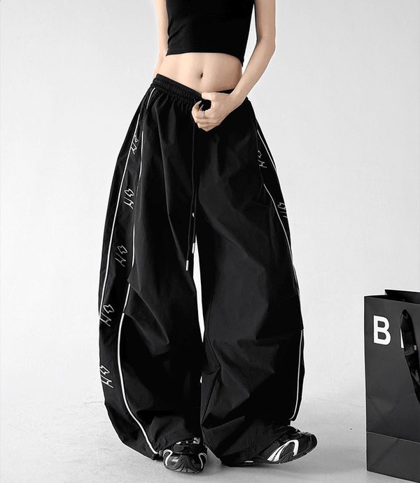 Contrast Side Piping Parachute Pants - CT6228 - COPPING THREADS - CT Select