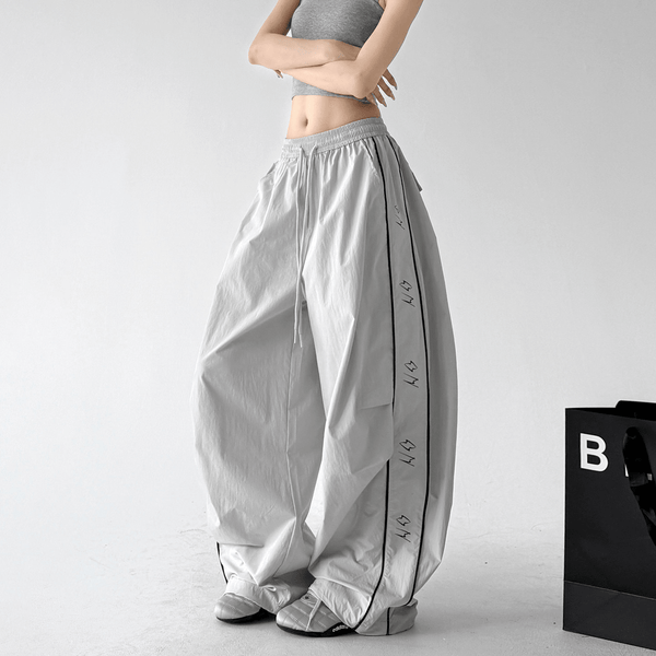 Contrast Side Piping Parachute Pants - CT6228 - COPPING THREADS - CT Select