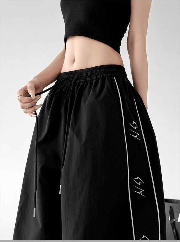 Contrast Side Piping Parachute Pants - CT6228 - COPPING THREADS - CT Select