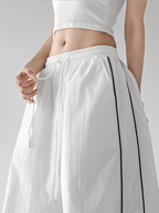 Contrast Side Piping Wide-Leg Pants - CT6227 - COPPING THREADS - CT Select