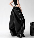 Contrast Side Piping Wide-Leg Pants - CT6227 - COPPING THREADS - CT Select