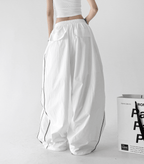 Contrast Side Piping Wide-Leg Pants - CT6227 - COPPING THREADS - CT Select