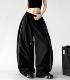 Contrast Side Piping Wide-Leg Pants - CT6227 - COPPING THREADS - CT Select