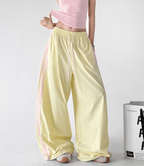 Contrast Side Stripe Wide Leg Track Pants - CT66157 - COPPING THREADS - CT Select