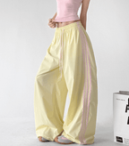 Contrast Side Stripe Wide Leg Track Pants - CT66157 - COPPING THREADS - CT Select