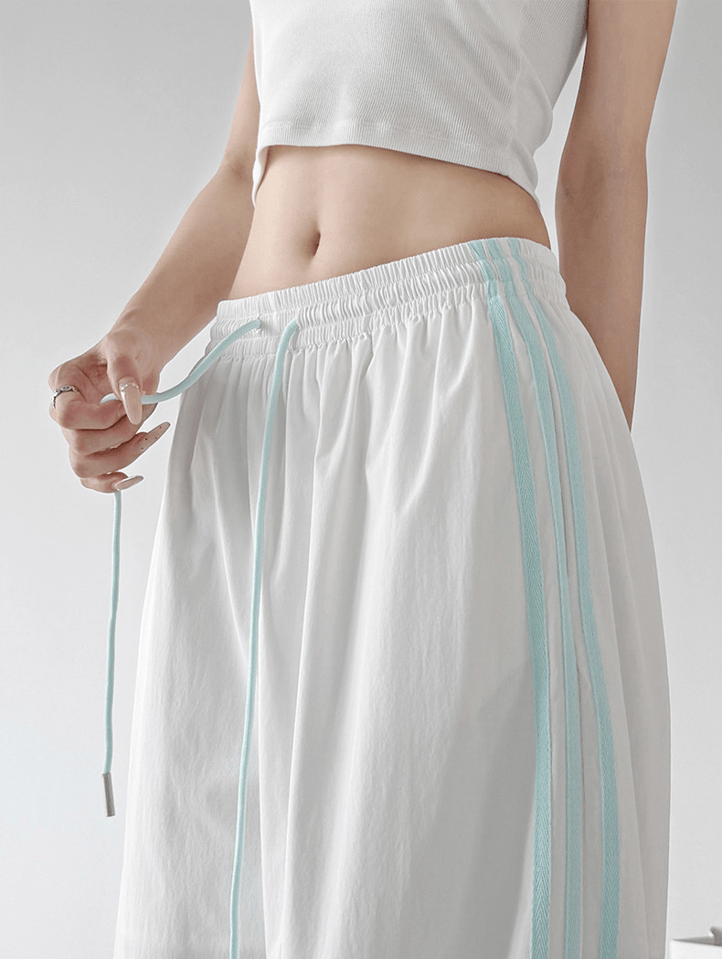 Contrast Side Stripe Wide Leg Track Pants - CT66157 - COPPING THREADS - CT Select