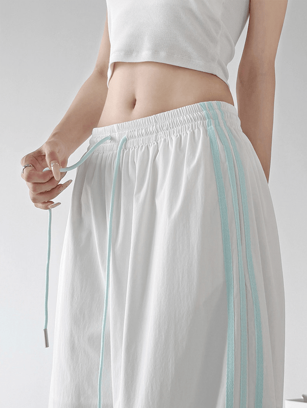 Contrast Side Stripe Wide Leg Track Pants - CT66157 - COPPING THREADS - CT Select