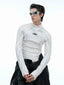 Contrast-Stitch Metal-Detail Mock-Neck Top - COPPING THREADS - Argue Culture
