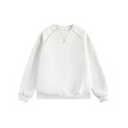 Contrast Stitch Raglan Crewneck Sweatshirt - COPPING THREADS - CATTEE
