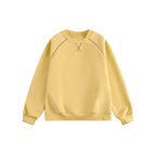 Contrast Stitch Raglan Crewneck Sweatshirt - COPPING THREADS - CATTEE