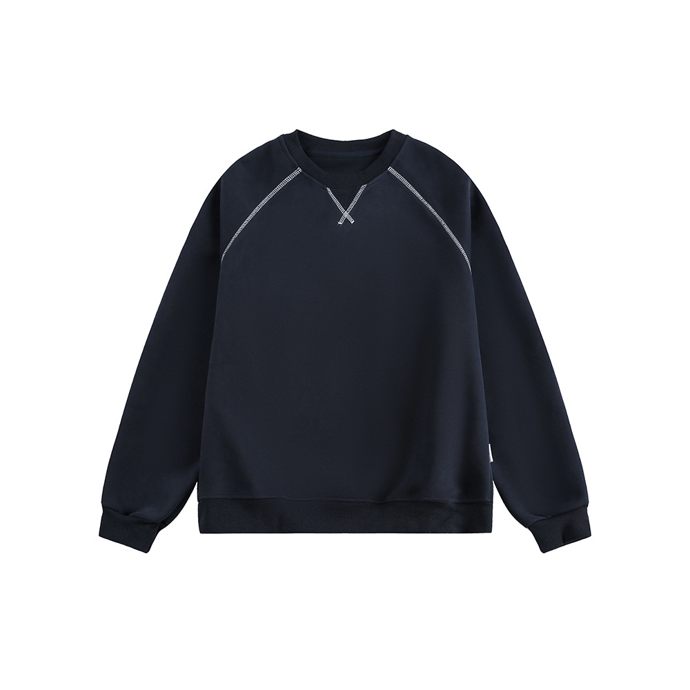 Contrast Stitch Raglan Crewneck Sweatshirt - COPPING THREADS - CATTEE