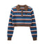 Contrast Stripe Polo Knit Sweater - COPPING THREADS - MOROMORO