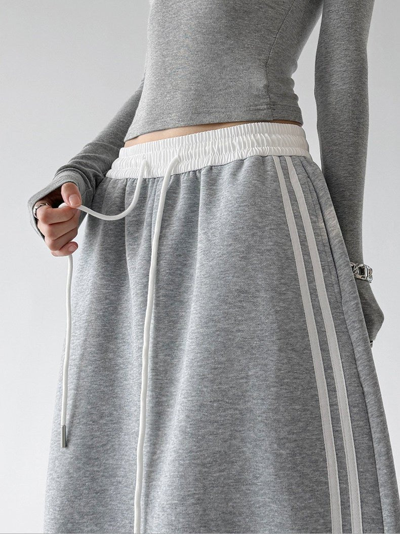 Contrast-Stripe Wide-Leg Sweatpants - CT52119 - COPPING THREADS - CT ORIGINALS