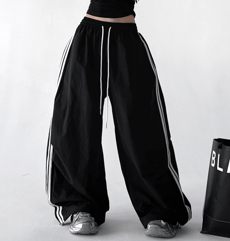Contrast Stripe Wide - Leg Track Pants – CT6653 - COPPING THREADS - CT Select