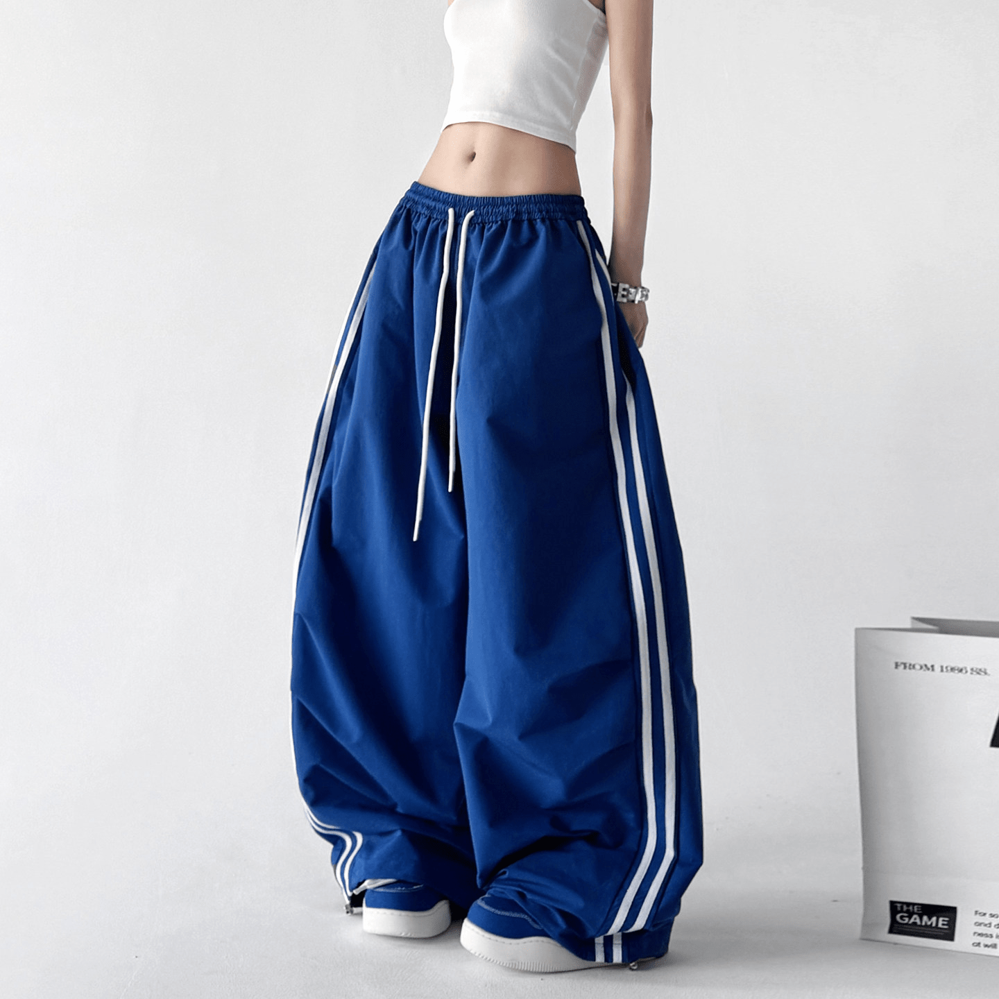 Contrast Stripe Wide - Leg Track Pants – CT6653 - COPPING THREADS - CT Select