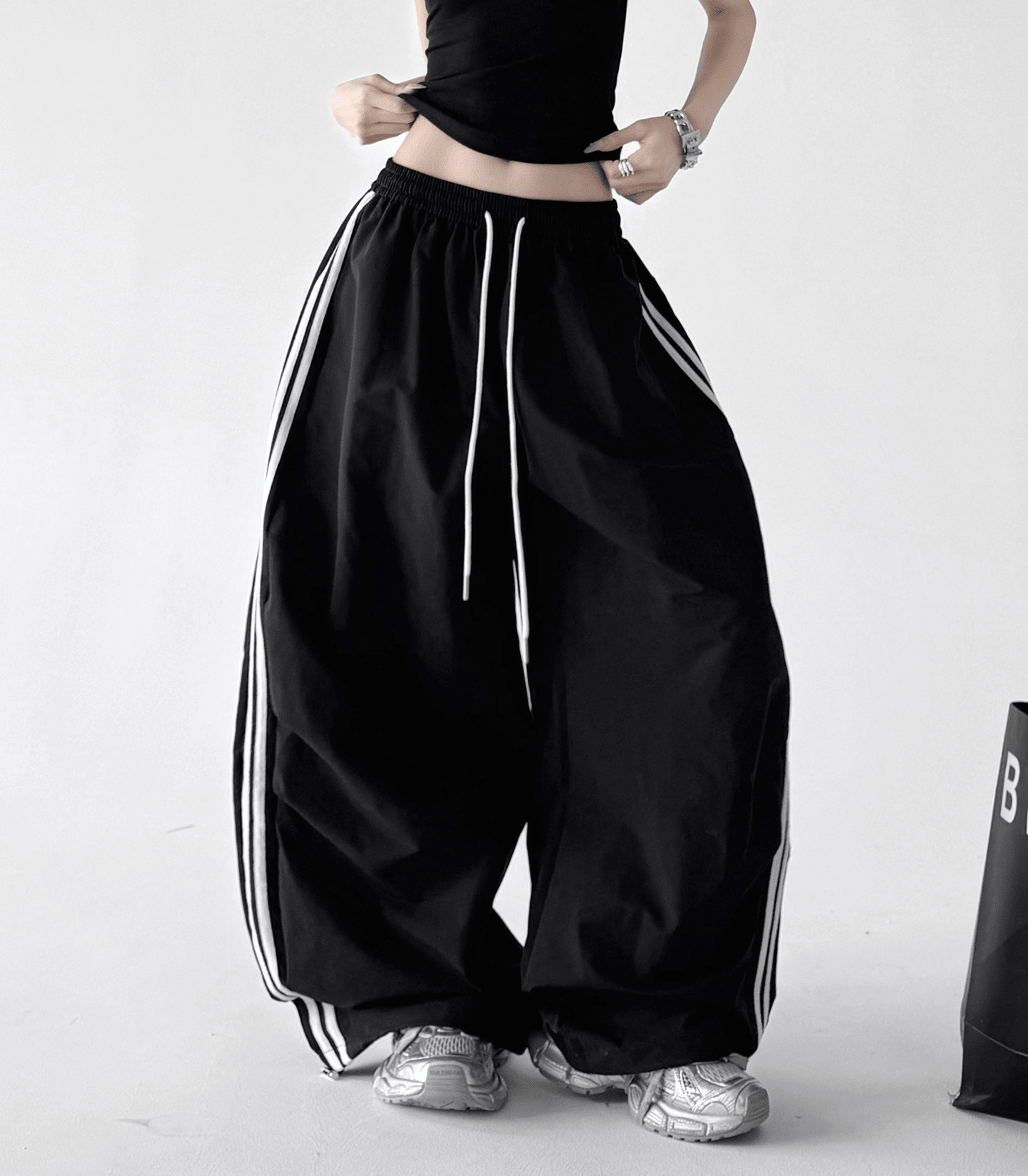 Contrast Stripe Wide - Leg Track Pants – CT6653 - COPPING THREADS - CT Select