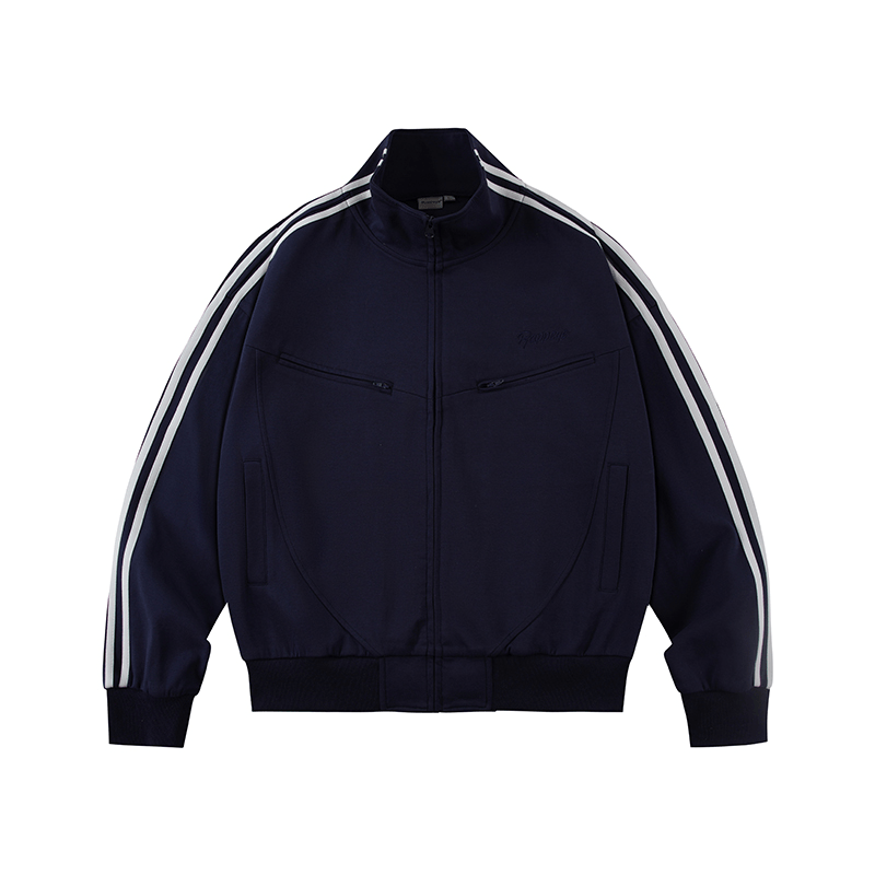 Contrast Stripe Zip - Up Track Jacket - COPPING THREADS - RAPPEYE