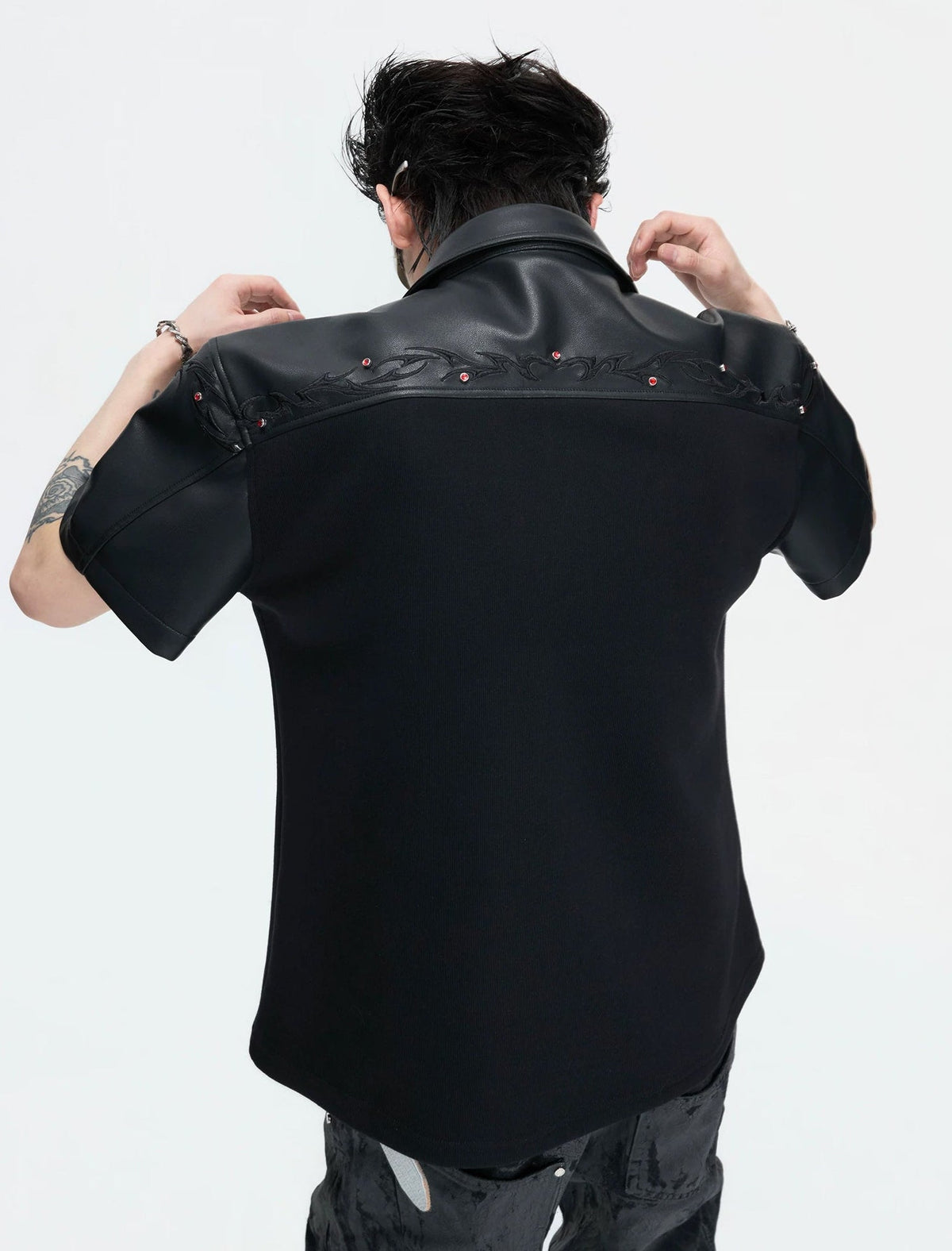 Contrast-Trim Embroidered Polo Shirt - COPPING THREADS - Argue Culture