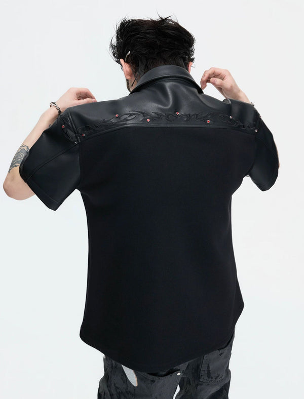 Contrast-Trim Embroidered Polo Shirt - COPPING THREADS - Argue Culture
