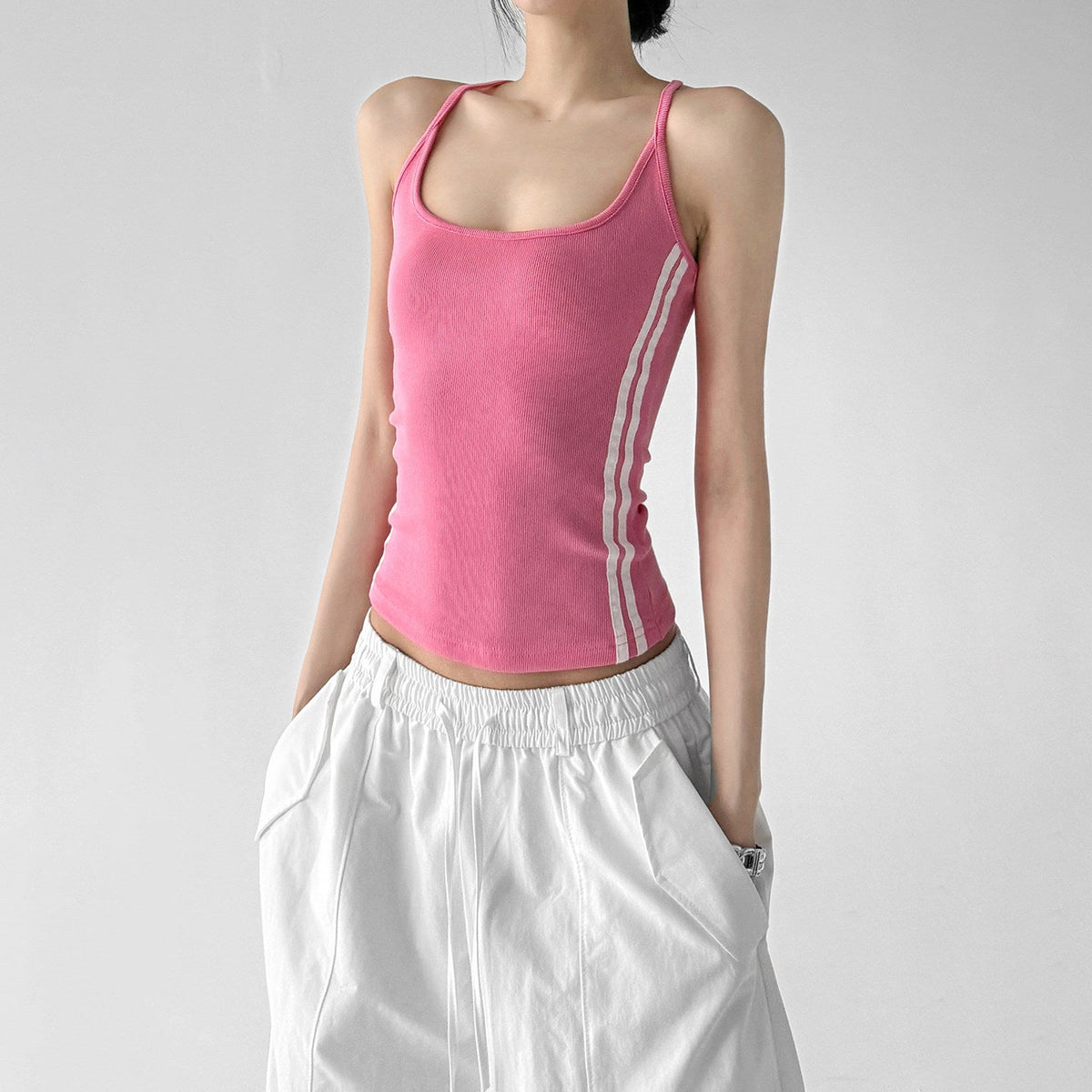 Contrast-Trim Racerback Tank - CT66116 - COPPING THREADS - CT ORIGINALS 메인 이미지