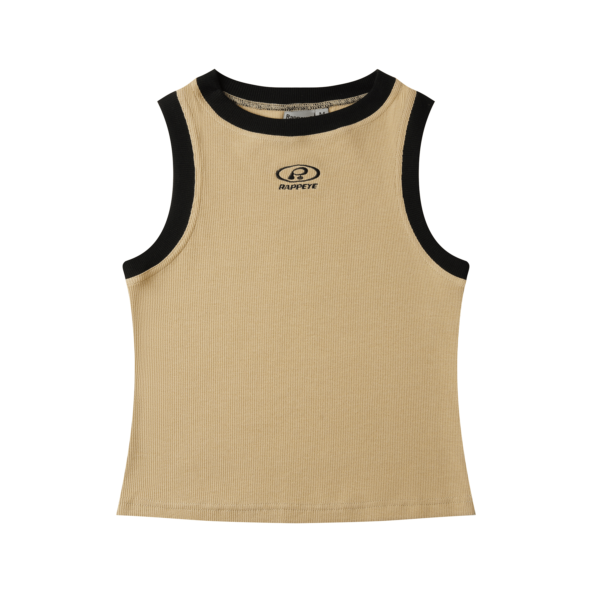 Contrast Trim Ribbed Tank Top - COPPING THREADS - RAPPEYE