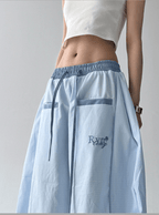 Contrast Trim Striped Baggy Parachute Pants - COPPING THREADS - CT Select