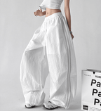 Contrast Triple - Stripe Nylon Wide - Leg Drawstring Pants – CT6654 - COPPING THREADS - CT Select